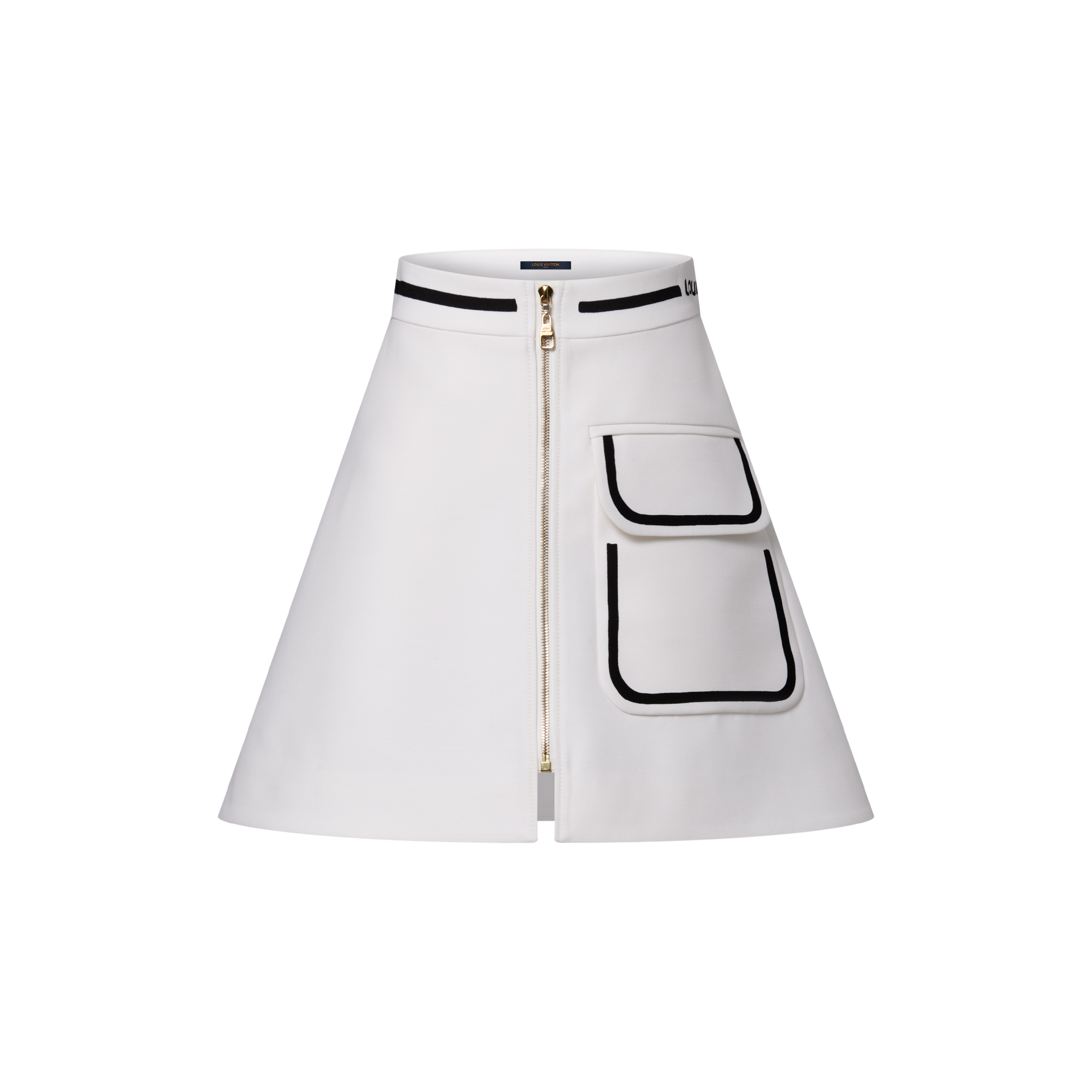 ルイヴィトン　22SS　スカート　LVロゴ　ウエストゴム　アイボリー　40 ルイヴィトン 22SS スカート LVロゴ ウエストゴム アイボリー 40 楽天